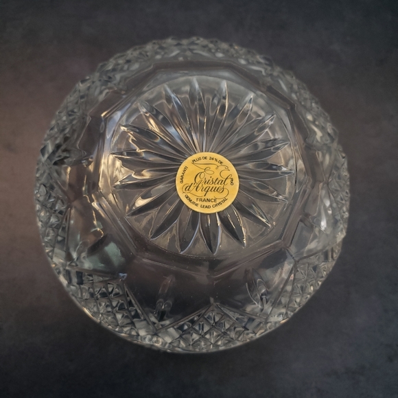 Crystal d'Arques French covered bomboniere in original box - Picture 7 of 10